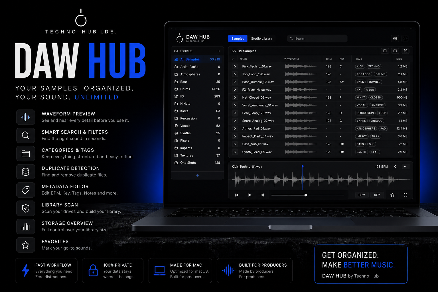 DAW HUB 0.9 BETA